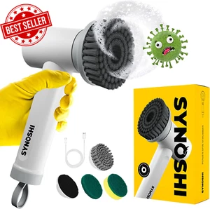 Electric Spin Scrubber Power Brush 3 Replaceable Heads Dual Speed Cordless - AU - Picture 1 of 12
