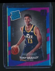 2017-18 DONRUSS VIOLA RATED ROOKIE /199 TONY BRADLEY JAZZ - Foto 1 di 1