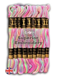 6 Cross Stitch Multi Anchor Cotton Thread Beautiful Embroidery Skeins Free P&P - Picture 1 of 9