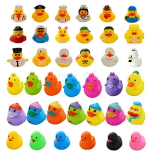 5-30PCS Rubber Toddler Toys Little Yellow Duck Water Toys 2024 Bath Toy Kids - Picture 1 of 52