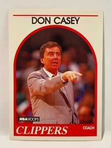 1989-90 NBA Hoops Don Casey Los Angeles Clippers NBA Card #107 - Picture 1 of 12