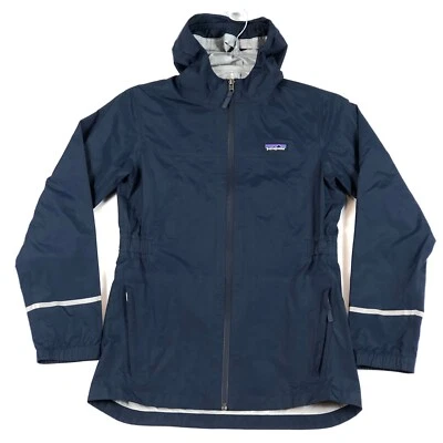 Patagonia Torrentshell 3L Jacket Girls XL 14 Blue Hooded RainH2NO Coat 64280 - Image 1 of 4