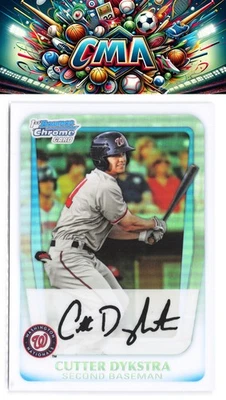 2011 Bowman Chrome #BCP164 Cutter Dykstra Autograph Auto Refractors #/500 - Image 1 of 2