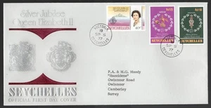 1977 Seychelles Silver Jubilee QEII FDC. Victoria First day cover - Picture 1 of 1