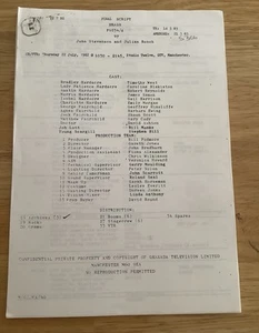 Brass- TV Final Script 1983 Timothy West, Caroline Blakiston - Picture 1 of 5