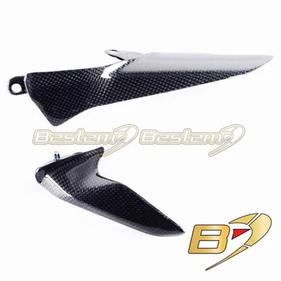 Ducati 1199 1299 Panigale V2 Carbon Fiber Sprocket Chain Guard Cover Set  - Image 1 of 4