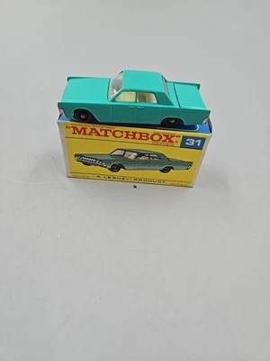 Matchbox Lesney #31 Lincoln Continental With The Original Box In Nm Condition - Image 1 of 4