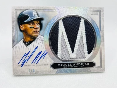 2020 Topps Five Star Miguel Andujar Autographed Jumbo Patch MLB Memorabilia - Image 1 of 4