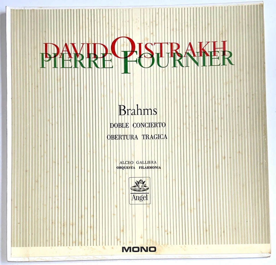 David Oistrakh Pierre Fournier, Brahms – Double Concerto / Tragic Overture RARE - Image 1 of 4