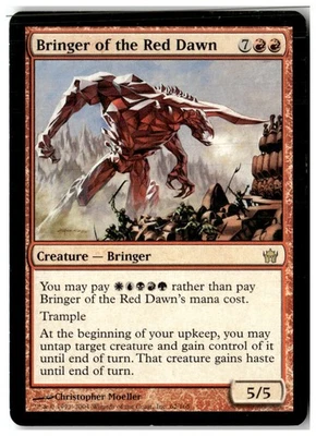 MTG Bringer of the Red Dawn - Fifth Dawn Moderately Played English - Image 1 of 2