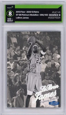 Lebron James 2012 Fleer Retro Ultra Platinum Medallion 1997 Lakers Jugador Más Valioso (#/100) Foto 1 de 2