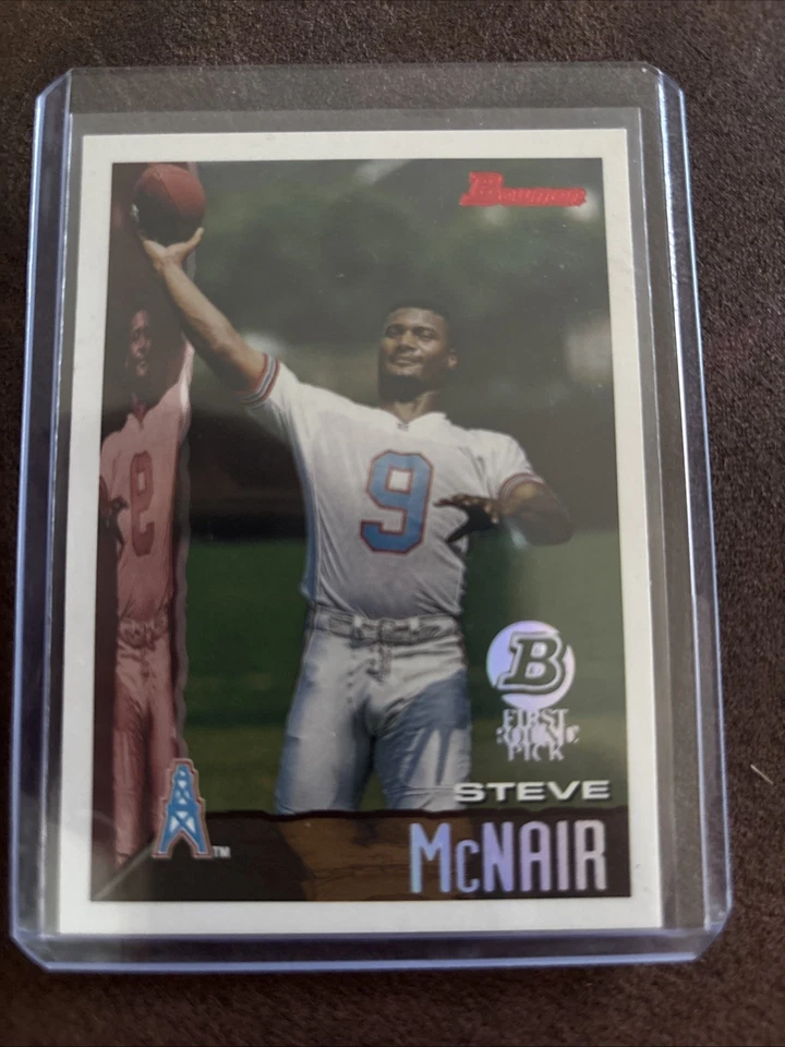Bowman #3 1995 Steve McNair RC Houston Oilers  Foto 1 de 2