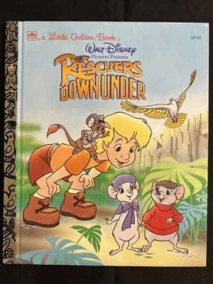 Vintage A Little Golden Book Walt Disney’s The Rescuers Down Under 1990 #4556 Foto 1 de 4
