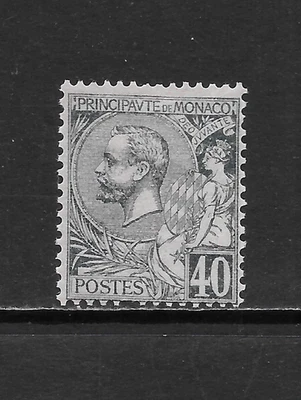 MONACO SCOTT 22 MH FINE - 1894 40c SLATE/ROSE ISSUE - PRINCE ALBERT I - Image 1 of 2