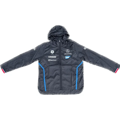 Mercedes-EQ Formula E Unisex Team Rain Jacket - Black Cover