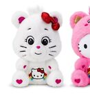 Care Bears Hello Kitty 10 Zoll weißes Plüschtier NEU IN HAND hart 2 selbstfinden