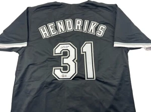 Maglia nera autografata firmata Liam Hendriks Beckett COA Chicago brocca - Foto 1 di 2