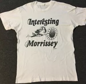 Vtg 80s Interesting Morrissey Shirt XL The Smiths Cure New Order Nirvana Oasis - Picture 1 of 9