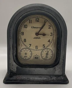 Vintage Lux Klixon Glenwood Clock Range Timer Art Deco Model 87G Mechanical Wind - Picture 1 of 6