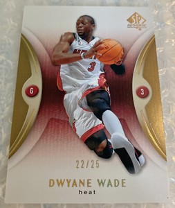 2006-07 Upper Deck SP Authentic Dwyane Wade (gold parallel) #44.   #22/25 (Rare)