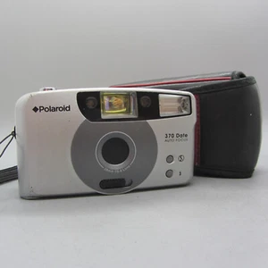 Polaroid 370 Date 35mm Film Point and Shoot Camera Silver Tested - Picture 1 of 9