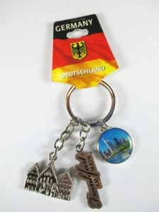 Frankfurt Römer Skyline Metall Charms Schlüsselanhänger Keychain,hochwertig - Picture 1 of 4