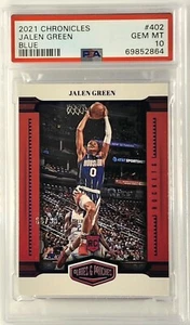 Jalen Green Rookie 2021 Chronicles Plates and Patch Blue /99 PSA 10 GEM MT RC - Picture 1 of 1
