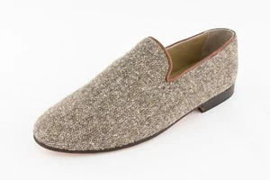 Res Ipsa Mens Kilim Tweed Loafer Brown Herringbone Slip-On Turkish Handmade $260 - Picture 1 of 11