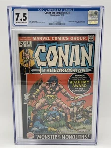 Marvel Comics Conan der Barbar #21 1972 basierend auf "The Black Stone" CGC 7.5 - Bild 1 von 7