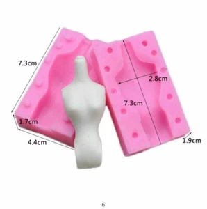 Handgefertigte Handwerk Form Schokolade Sugarcraft Fondant Kuchen Backen Werkzeug (Damenkörper) - Bild 1 von 2