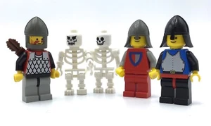 LEGO LOT OF 5 CASTLE MINIFIGURES SCAILMAIL CLASSIC KNIGHT SOLDIER SKELETON FIGS - Picture 1 of 1