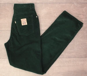 Vintage Damen 70er Jahre dunkelgrün Levi's High Waist Cordhose Gr. 30,5" 1970s - Bild 1 von 10