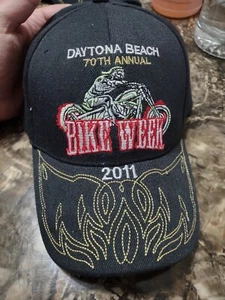 Bike Week Cap Mütze Daytona Beach 2011 70th Annual Strap Back Hat Kappe Neu ohne Etikett - Bild 1 von 3