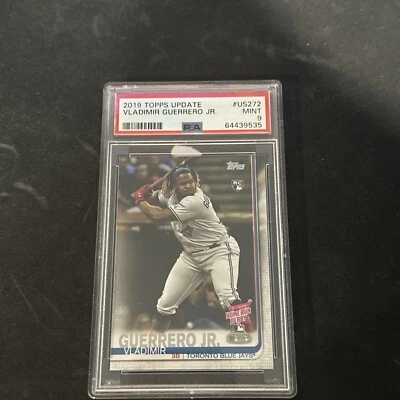 Vladimir Guerrero Jr. Toronto Blue Jays 2019 Topps Update PSA 9 Mint Rookie Card - Image 1 of 2