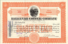 Harcuvar Copper Company  (Arizona Territory)....1911 Common Stock Certificate
