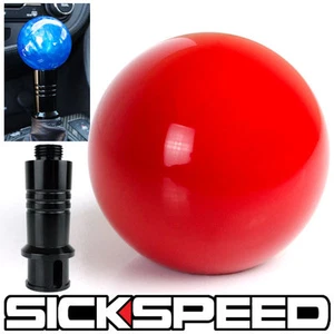 RED GUMBALL SHIFT KNOB & AUTO/AUTOMATIC ADAPTER FOR GEAR SHIFTER KIA - Picture 1 of 1