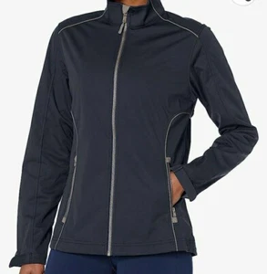 Cutter & Buck Navigate Softshell Womens Full Zip Jacket - Navy-L - Picture 1 of 4