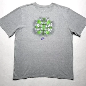Nike Y2K Basketball T-Shirt Men's Size XL Gray Short Sleeve Athletic Sporty - Picture 1 of 5