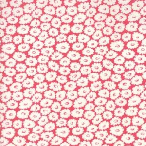 Moda Fabric Fleurs 18636 16 | Cream flowers on dark pink | 100% cotton - Picture 1 of 1