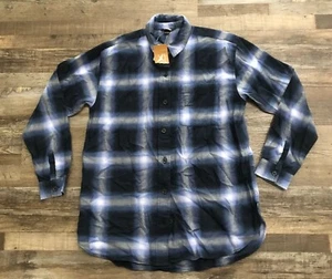 Eddie Bauer Womens Small Blue Plaid Tencel Button Down Shirt New with Tags - Picture 1 of 5