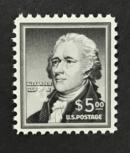 US 1956 VF MNH SC#1053 $5 Hamilton Liberty Series - Picture 1 of 2