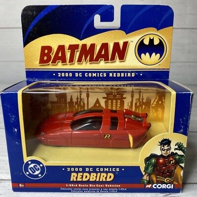 Corgi 2000 DC Comics REDBIRD Robin's Car  1:43 Die-Cast  w/Box 77319 2005 - Image 1 of 4