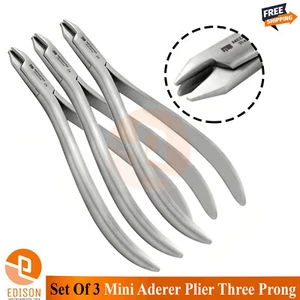 3 Stck. Dental Mini Aderer Zange dreipolig Backe Bogendraht Biegen kieferorthopädische Zange - Bild 1 von 4