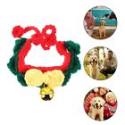 Wool Pet Collar Xs Yarn Cat Christmas Costume Bowties Knitted Scarf