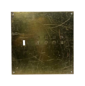 1970s Brass Elevator Panel Plate - Picture 1 of 2