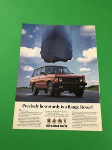 1989 1990 1991 1992 1993 1994 RANGE ROVER ORIGINAL PRINT AD ADVERTISEMENT B20 - Picture 1 of 1