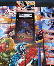 Marvel Cards Captain America Metal Blaster SGC 9 Mint Avengers Puzzle Collection