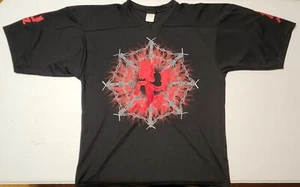 Psychopathic Records Black Insane Clowne Hatchetman Juggalo Jersey Size Medium M - Picture 1 of 9