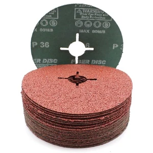 10-100 Stück Fiberscheiben 115mm 125mm Flex Winkelschleifer Fiberschleifscheiben - Bild 1 von 9