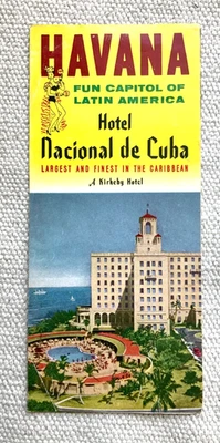 Винтажная туристическая брошюра HAVANA Hotel Nacional de Cuba 1950-е - Изображение 1 из 3